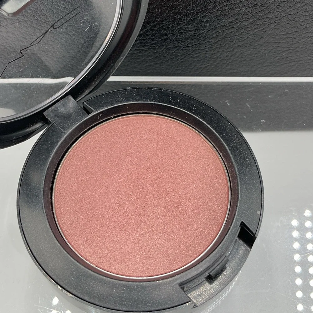 MAC Cosmetics Sheertone Shimmer Blush in Plum Foolery Swatched, HTF Discontinued
